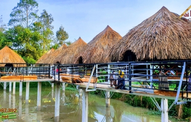 Thi công chòi cafe đẹp phong cách sân vườn tại TPHCM
