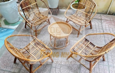 Bàn Ghế Cà Phê Được Làm Từ Tre
