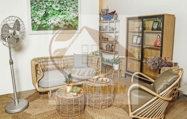 Bộ Bàn Ghế Tre Có Sức Hút Nhất Tại Nhà Lá Miền Tây