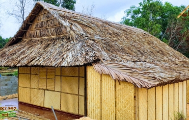 Hình ảnh nhà lá đẹp, đơn giản và gần gũi thiên nhiên