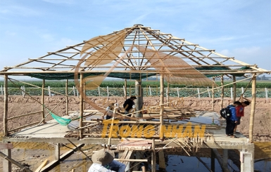 Cơ sở xây quán nhà lá giá rẻ | Nhà Lá Miền Tây