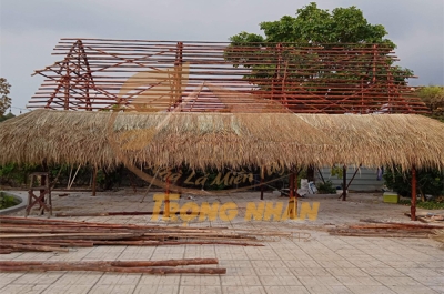 Thi công nhà hàng cỏ tranh đẹp | Nhà Lá Miền Tây