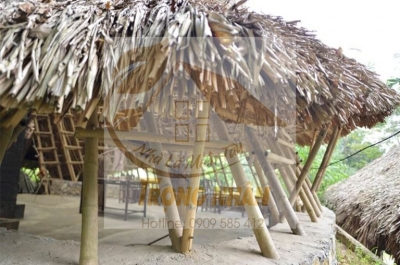 Thi công nhà lá cọ uy tín chất lượng | Nhà Lá Miền Tây