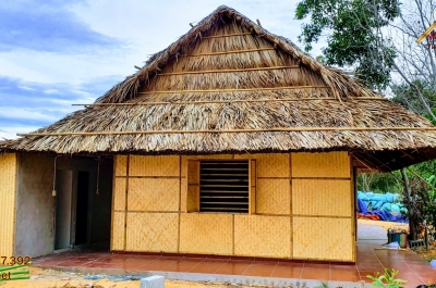 Nhà lá đẹp miền Tây không gian thoáng mát cho quán ăn