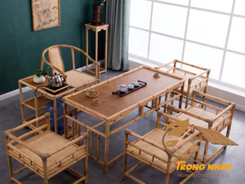 Đặc điểm của làm bàn ghế bằng tre