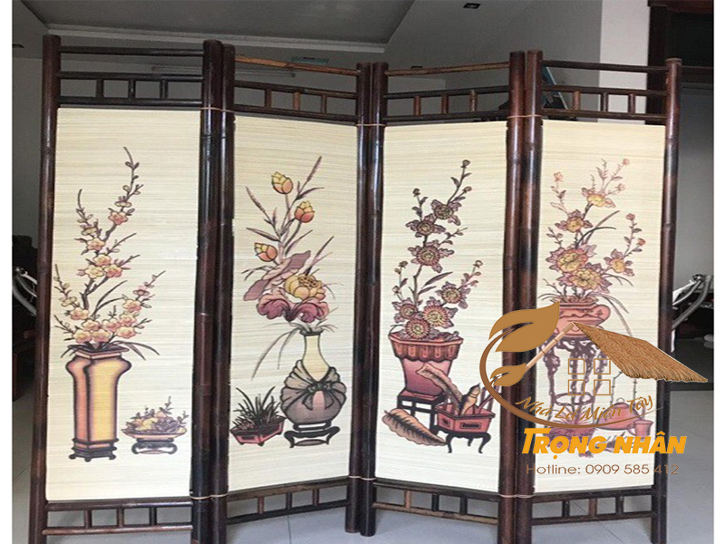 Nên để bình phong tre ở vị trí nào?