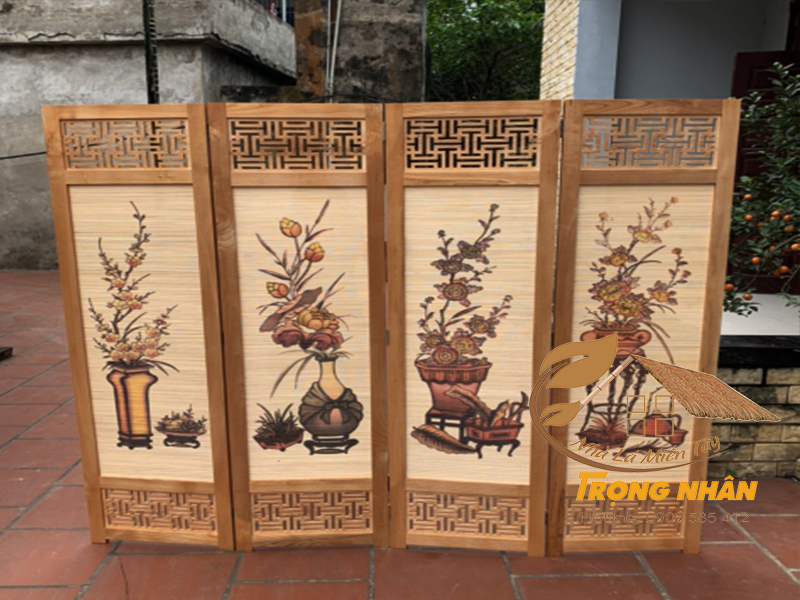 Các mẫu bình phong tre đẹp, giá tốt