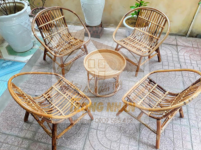 Bàn Ghế Cà Phê Được Làm Từ Tre