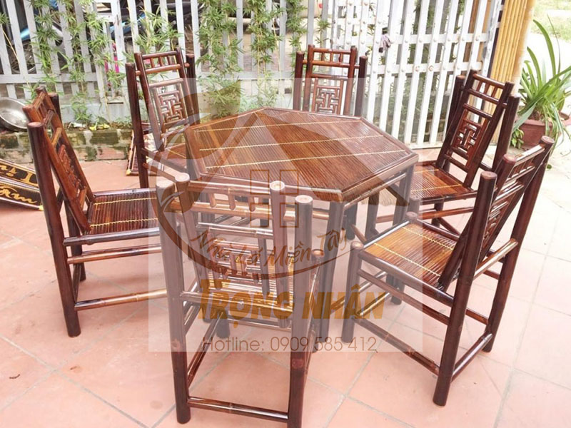 Các loại bộ bàn ghế tre phổ biến và được ưa chuộng nhất hiện nay