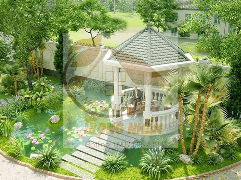 Nhà chòi gỗ thủy tạ 