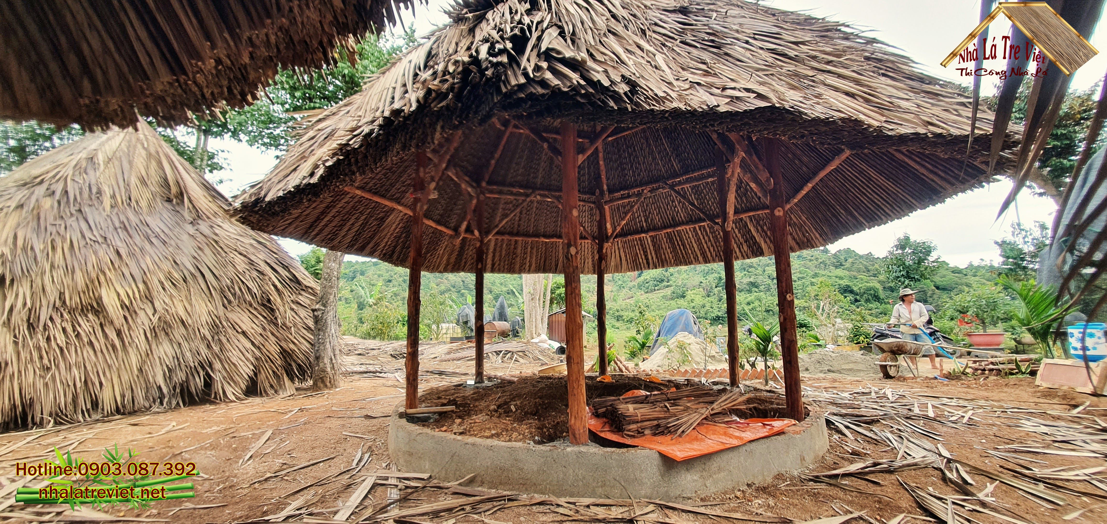 Chòi lục giác bê tông