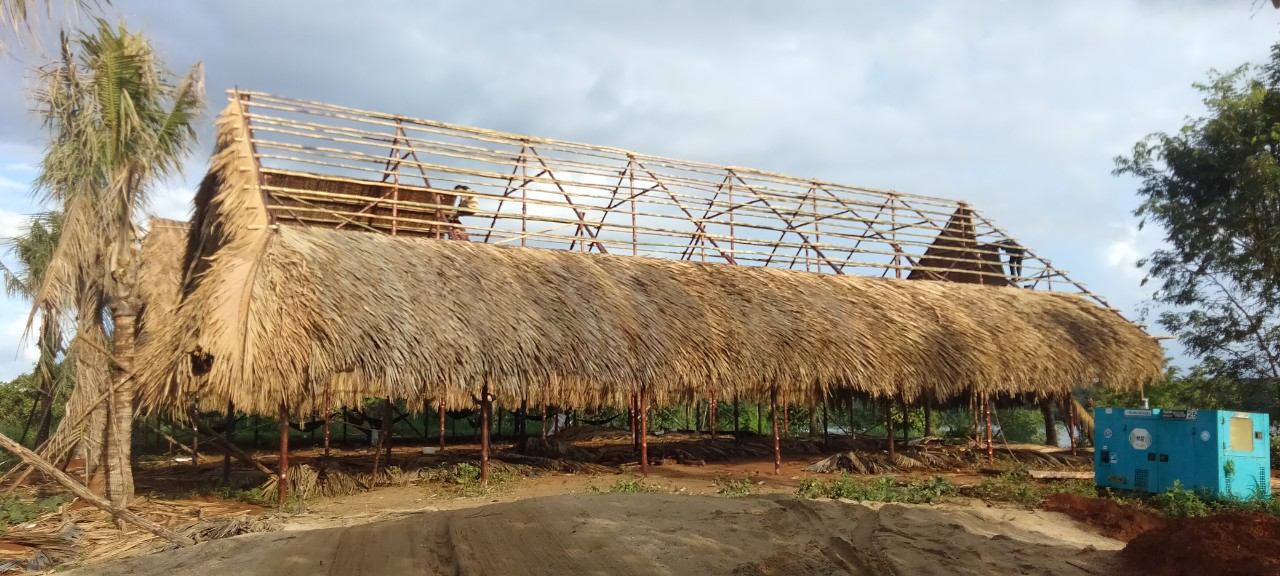 thi công nhà mái lá