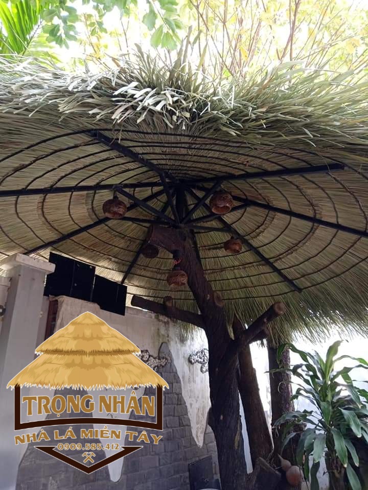 thi công chòi lá