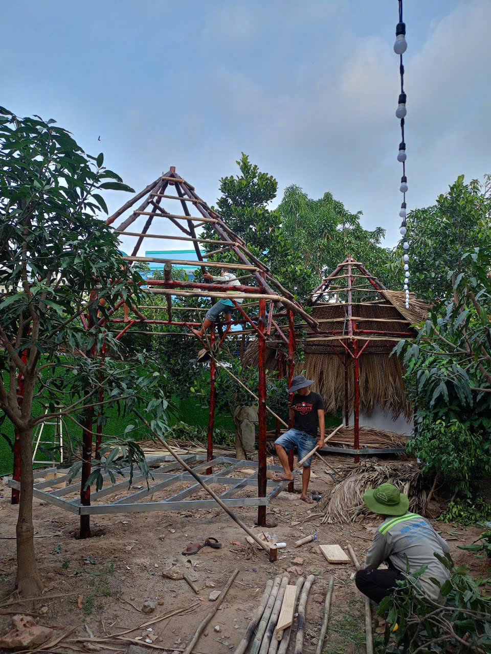 chi phí làm chòi lá